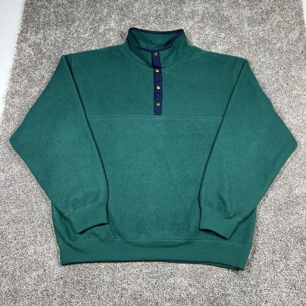 Vintage 80s 90s Adirondack Synchilla Snap-T Pullover Fleece Mens Large Gorpcore